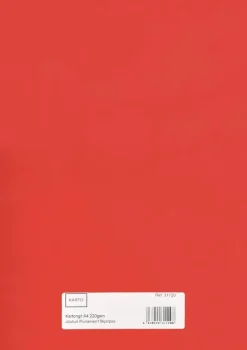 Askartelukartonki A4 220 Gsm Joulun Punainen 10 Ark/Pss