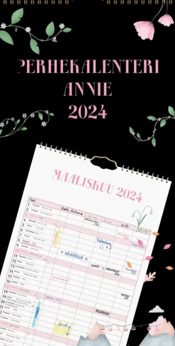 Burde Perhekalenteri 2024 Perhekalenteri Annie