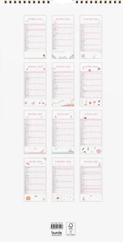 Burde Perhekalenteri 2024 Perhekalenteri Annie
