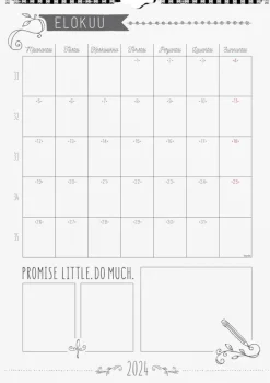 Burde Seinakalenteri 2024 Seinakalenteri Scribble