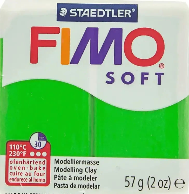 Fimo Soft Muovailumassa, Trooppinen Vihrea, 57 G
