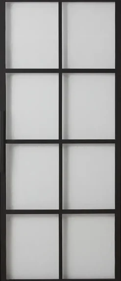 Habo Ovi Cube 900X2133X28 Musta/Lasi