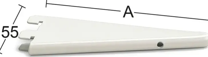 Habo U-Kannatin 611 35Cm Valkoinen