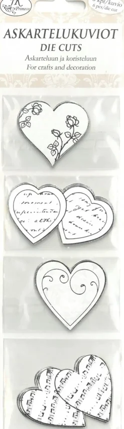 J.K. Primeco Askartelukuviot Sydan Hopea 6Kpl/Kuvio