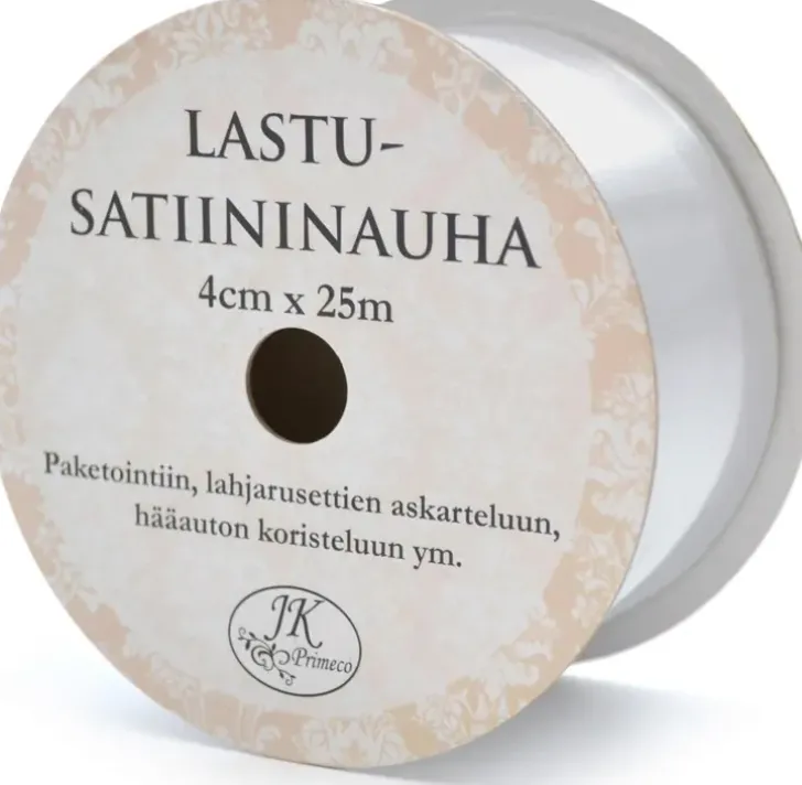 J.K. Primeco Lastusatiininauha Hopea 4Cm X 25M