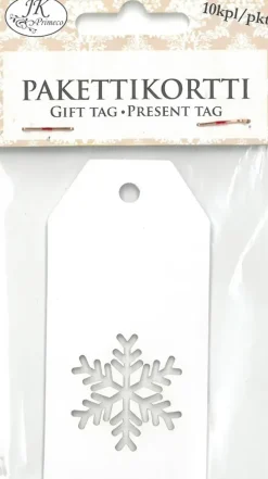 J.K. Primeco Pakettikortti Lumihiutale 10 Kpl