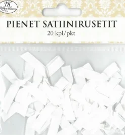 J.K. Primeco Satiinirusetit Pieni Valkoinen 20Kpl/Pkt
