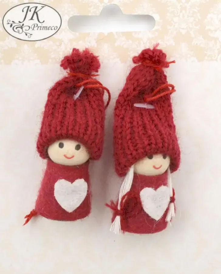 Koristetontut Punainen 2Kpl/Pkt