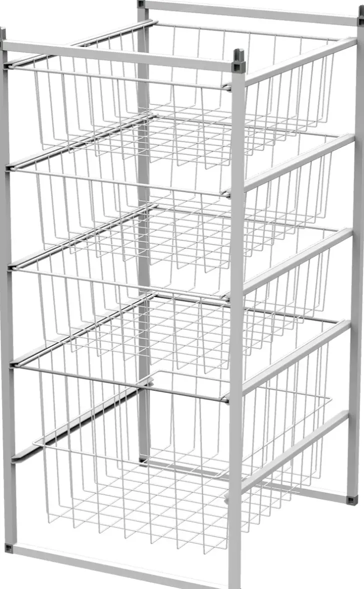 Koritelinesarja Neljalla Korilla Lm356/4 Valkoinen (L450, S500, K915 Mm)