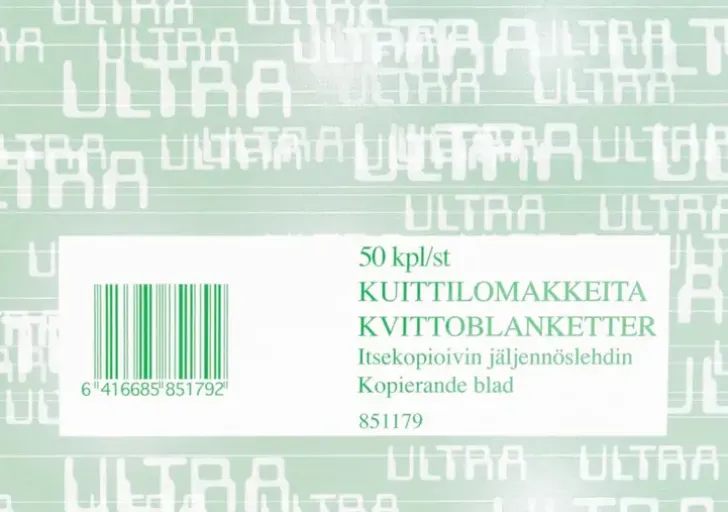 Kuitti- Ja Laskulomake A6