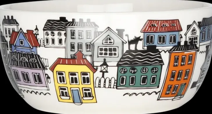 Kultakeramiikka Kulho Wanhakaupunki 6 Dl