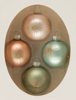 Lasipallo Pastel 6,5 Cm 4 Kpl