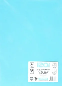 Luontevat A4 50 Kpl Varillinen Tulostuspaperi 120 Gsm Vaaleansininen
