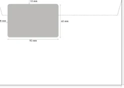 Luontevat Isoikkunakirjekuoria E5 Valkoinen 20Kpl