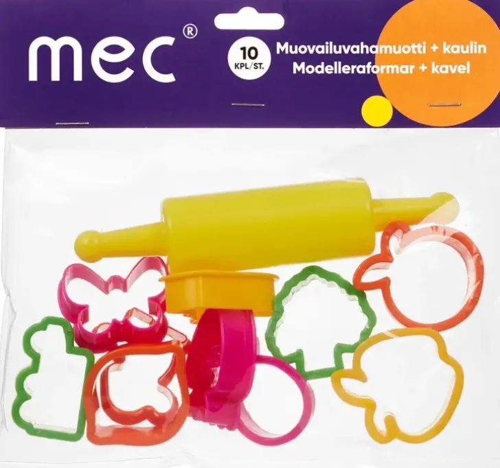 Mec Muovailuvahamuotit 10Kpl + Kaulin