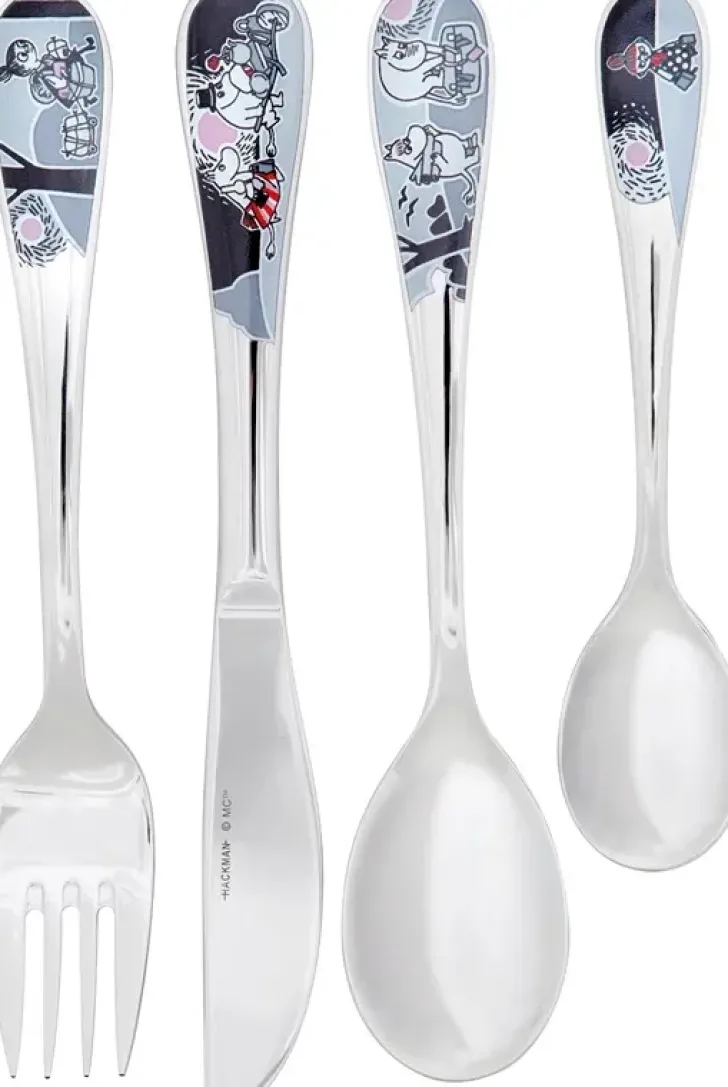 Moomin Arabia Hackman Muumi Lasten Aterinsetti Seikkailu Muutto 4-Osainen