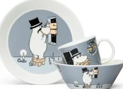 Moomin Arabia Muumi Muumipappa Lautanen 19Cm Harmaa