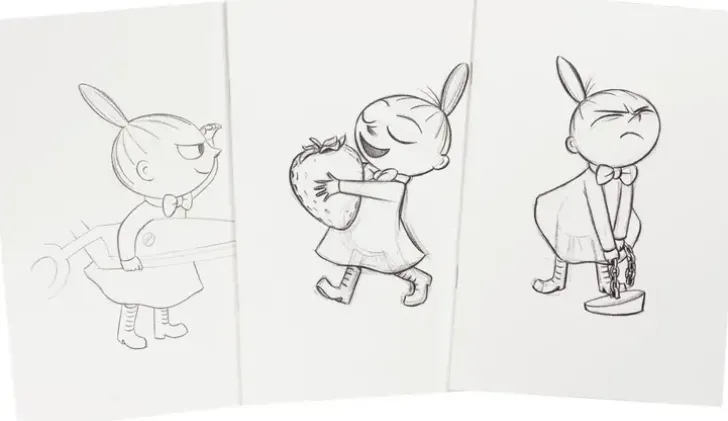 Muumilaakso Vihko A5/40 Nidottu Pikkumyy Lajitelma