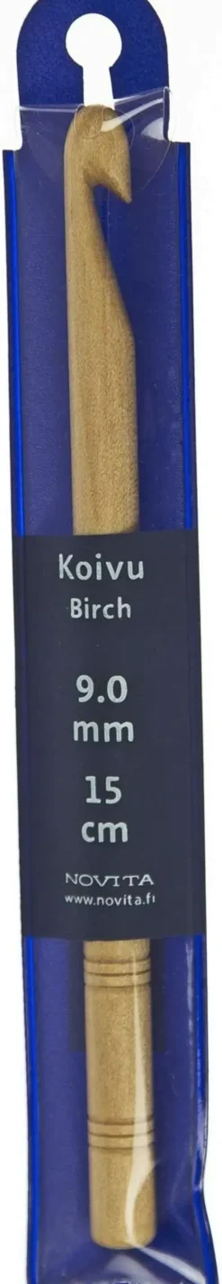 Novita Virkkuukoukku Koivu 15 Cm 9 Mm