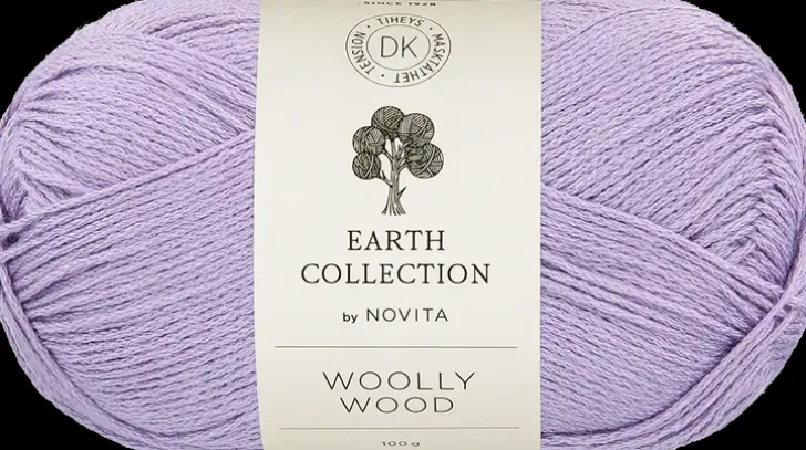 Novita Woolly Wood 100G 730 Mustikkamaito