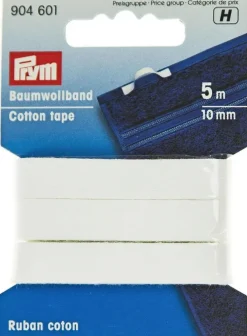 Prym Kanttinauha Puuvilla 10Mm 5M Valkoinen
