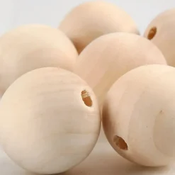 Puuhelmi 25Mm, Kasittelematon, 8Kpl