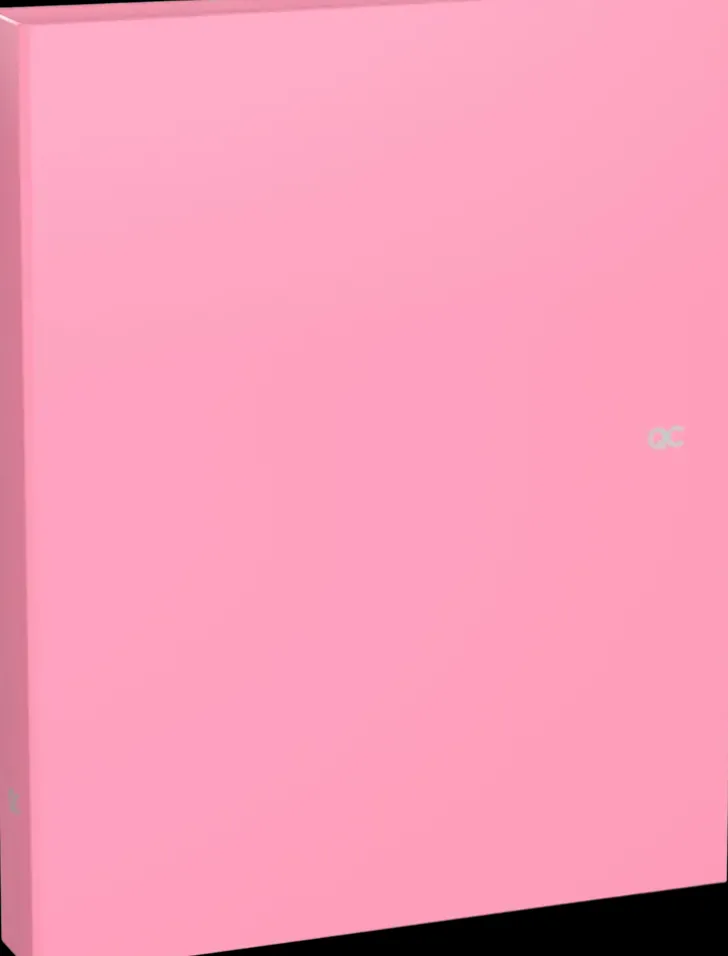 Quattro Color Rengaskansio A4 Roosa