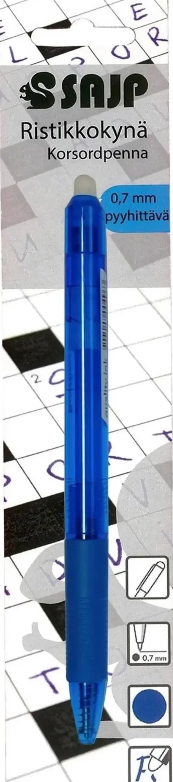 Ristikkokyna 0,7Mm Pyyhekumilla