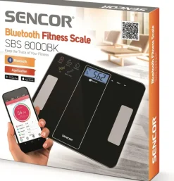 Sencor Sbs 8000Bk Vaaka Bluetooth Fitness Applikaatio