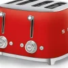 Smeg Tsf03Rdeu 4-Viipaleen Leivanpaahdin Punainen