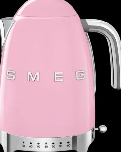 Smeg Vaaleanpunainen Vedenkeitin Lampotilansaadolla Klf04Pkeu