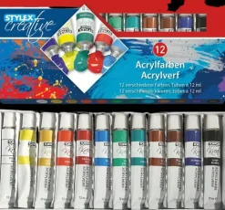 Stylex Akryylivarit 12 Kpl A 12 Ml