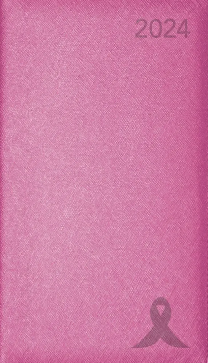 Taskukalenteri Roosa Nauha 2024 Pinkki