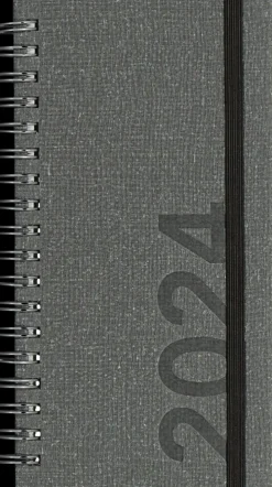 Taskukalenteri Time System Memory Eko Musta 2024