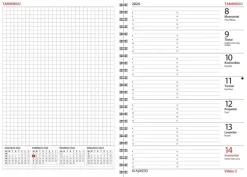 Taskukalenteri Unika Mini, Musta