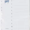 Valilehti A4 12-Osainen Blanco Valkoinen