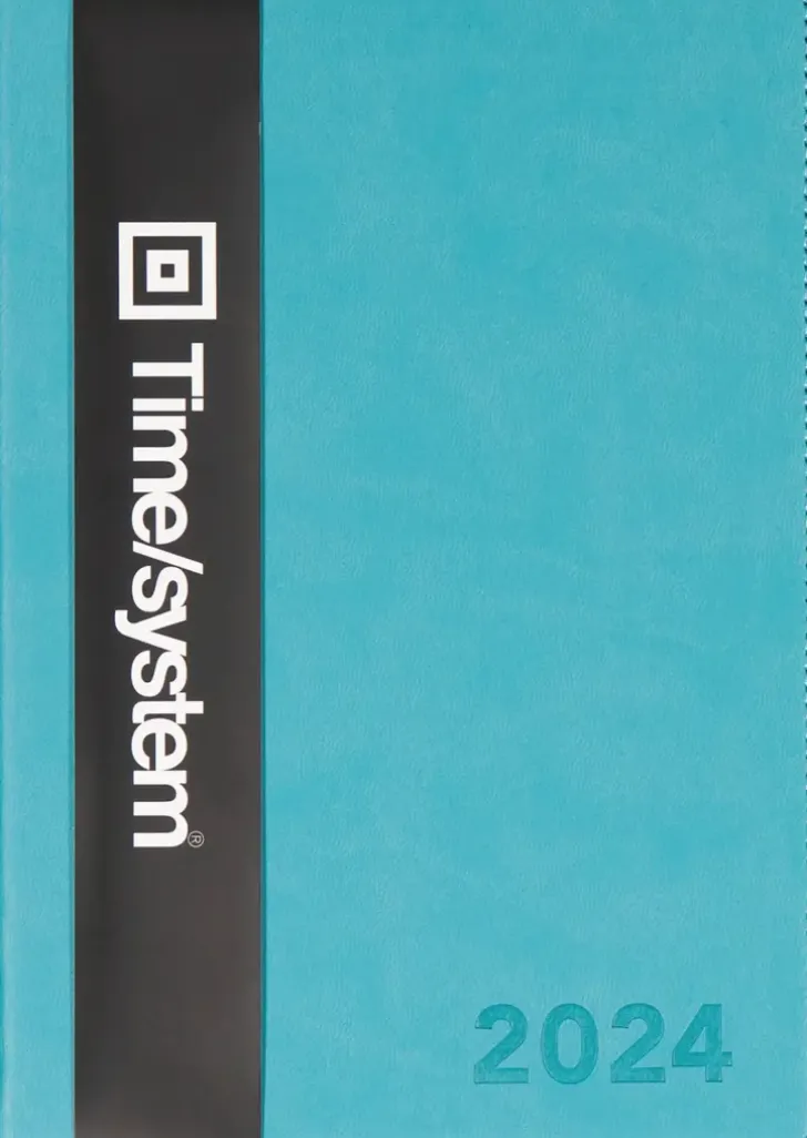 Vuosikalenteri Time System Classic A5 Turkos 2024