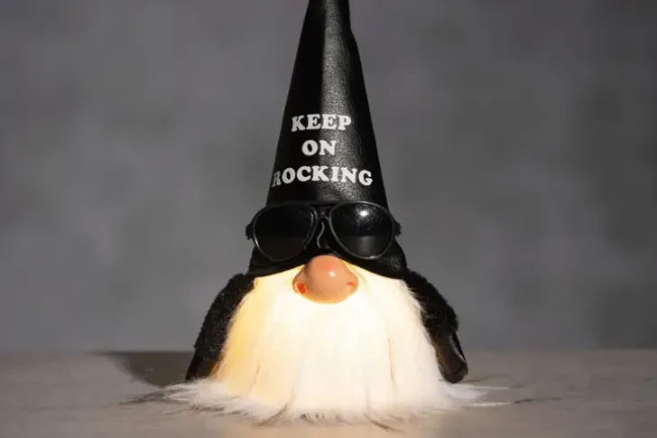 Winteria Tonttu Keep On Rocking Led-Valolla 26 Cm