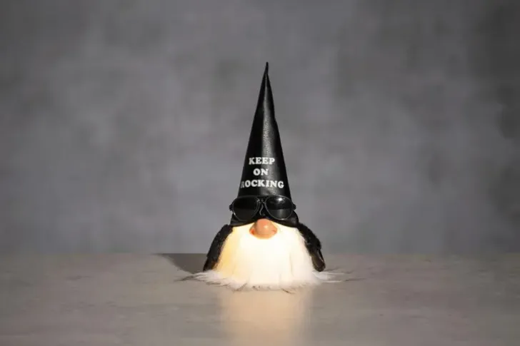 Winteria Tonttu Keep On Rocking Led-Valolla 26 Cm